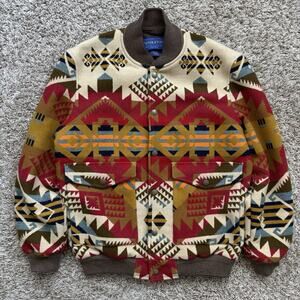 Pendleton Aztec High Grade Western Wool Bomber Jacket Journey West Men’s Size S